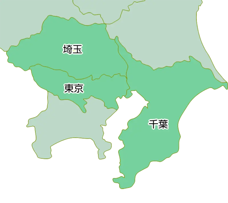 自費訪問看護サービス「ファミナサポート」対応マップ